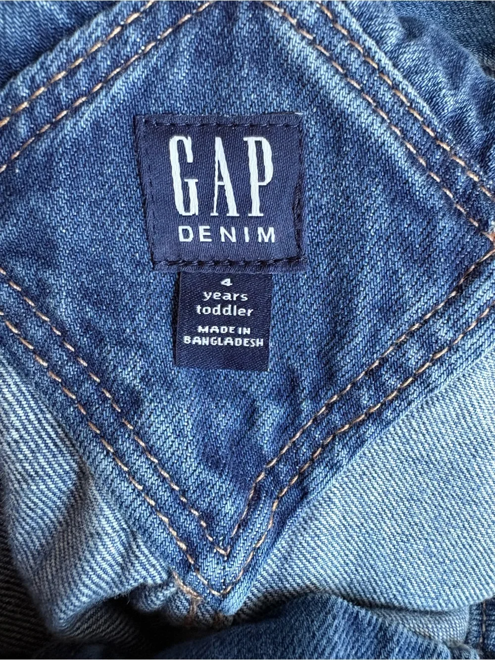 GAP Denim 4t Overall Dress